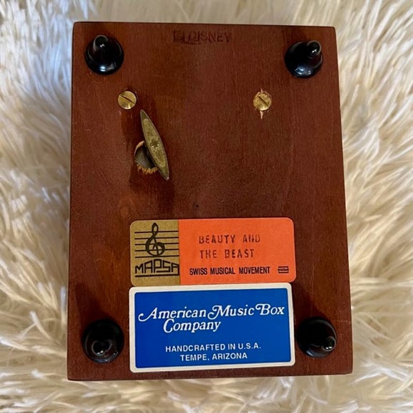 Vintage Disney Beauty & The Beast Wooden Music Box - Picture 4 of 6